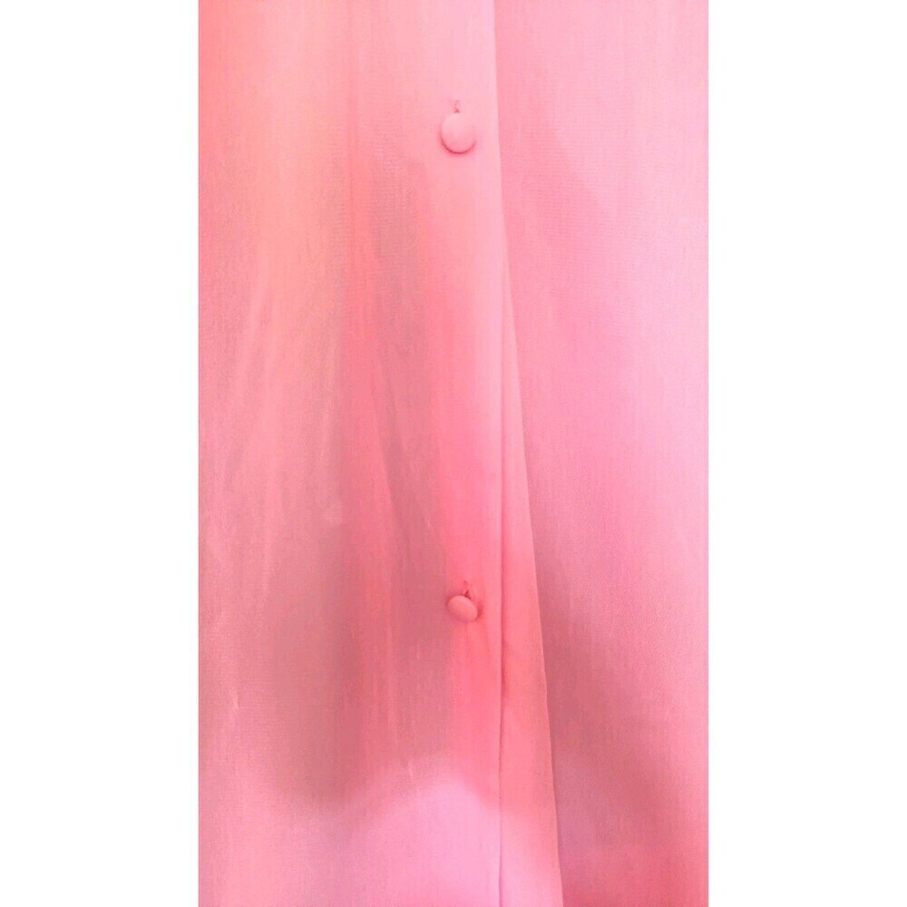 Vintage Vassarette Peignoir Robe Nightgown Size 3X XXXL Pink Satin 70s 80s USA - Picture 6 of 7